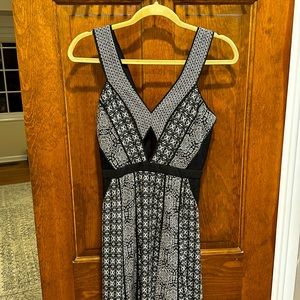 Amazing BCBG MaxAzria high-low black and white dress.